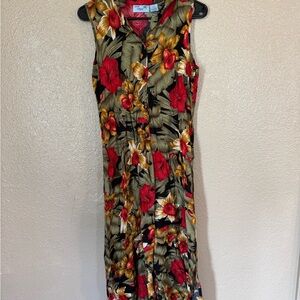Jane Ashley Floral Vacation Sundress‎ Women’s L